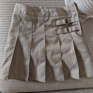 French Toast Tan Buckle Mini Skort Size 6
